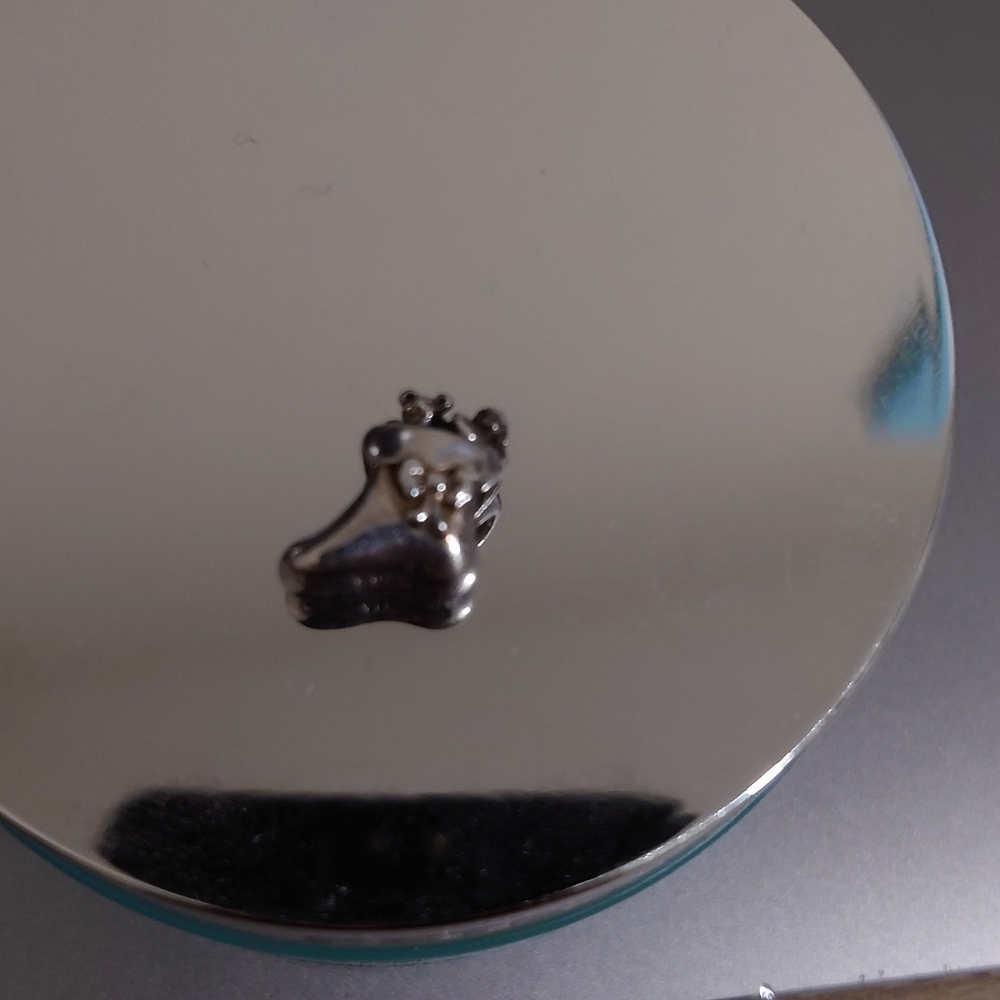 Pandora Santa's stocking sterling silver charm
